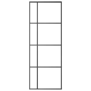 ประตูบานเลื่อนกระจก ESG สีดำ ขนาด 29.9"x80.7" พร้อมกรอบอลูมิเนียม - Product Image 3