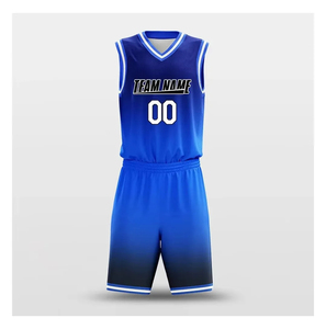 Conjunto de Camiseta y Pantalones Cortos de Baloncesto Sublimados Personalizados, Nombre del Equipo 00, Cuello en V, Sin Mangas, Poliéster que Absorbe la Humedad, Corte Atlético - Product Image 2