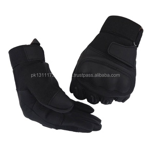 Guantes tácticos de caza resistentes al corte de dedo completo, logo personalizado de brushsports, color negro, venta al por mayor, 2022 - Product Image 1