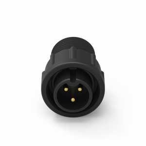 Connecteur étanche IP67 en laiton moulé avec câble, 3 broches, taille B, 10A - Product Image 3