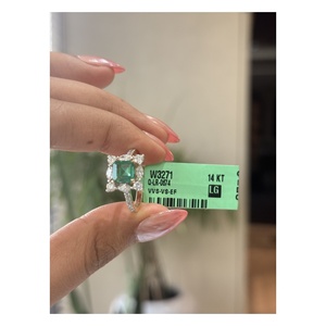 Anillo de compromiso y boda con diseño floral atemporal, halo de diamantes cultivados en laboratorio de 0.75 ct, joyería para mujer, oro macizo de 14 quilates, IGI - Product Image 5