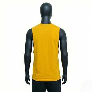 <b>Men</b> Yellow Cotton Tank Top <b>Sleeveless</b> Casual Summer Eco-Friendly Outdoor <b>T</b>-<b>Shirt</b> Lightweight Breathable Gym Wear Comfortable - Product Image 6