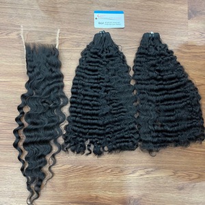 Cabello Humano Vietnamita 100% Natural, Rizado Birmano, Color Negro Natural, de 8 a 34 Pulgadas, Proveedor Mayorista - Product Image 3