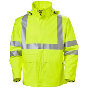 Chaqueta de Seguridad Impermeable de Alta Visibilidad ZULARI IMPEX, Ropa de Trabajo Reflectante con Capucha, Unisex, Chaqueta de Lluvia de Poliéster, Certificación CE - Product Image 1