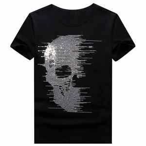 Camisetas de Hombre con Diseño Personalizado y Pedrería, Estilo Moderno, 100% Algodón, Secado Rápido, Transpirables y Ecológicas - Product Image 2
