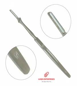 Manche de scalpel # 7 Couteaux chirurgicaux en acier inoxydable avec manche, réutilisables, autoclavables, instruments médicaux - Product Image 4