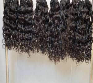 Meilleurs cheveux indiens non traités de haute qualité avec cuticules alignées, bouclés, ondulés et droits - Product Image 2