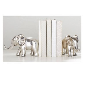 High Quality Sparkly Silver Finish Aluminium Bookend Heavy <b>Books</b> Support Bookends Showpiece <b>for</b> <b>Book</b> <b>Shelves</b> Home <b>Decor</b> - Product Image 5