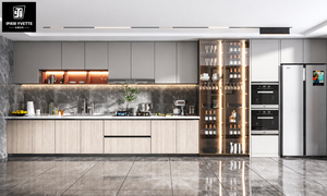 Meubles de cuisine sur mesure haut de gamme, cuisine modulaire moderne, design de cuisine de luxe, système d'appareils électroménagers intégrés <span class=keywords><strong>pour</strong></span> villa, appartement, OEM - Product Image 4
