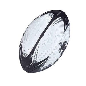 Ballon de rugby américain en cuir PU et caoutchouc avec logo personnalisé, chambre à air en latex, 3 couches, taille 9, vente en gros - Product Image 1