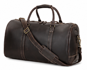 Bolsa de Viaje de Cuero Genuino Premium, Estilo Vintage, para Fin de Semana, Gimnasio, con Cierre de Cremallera, Deportiva, Casual, Proveedor Mayorista - Product Image 1