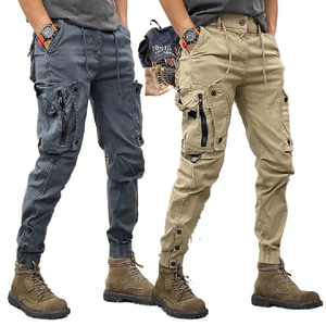 Pantalon tactique de loisirs pour hommes, style américain, coupe droite, pour le travail et la randonnée - Product Image 1