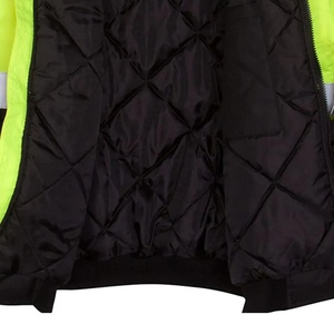New Arrival Custom Embroidery Men Safety Jacket Waterproof CE Certified <b>Hi</b> Visibility Workwear Factory Sale Safety Jacket - Product Image 6
