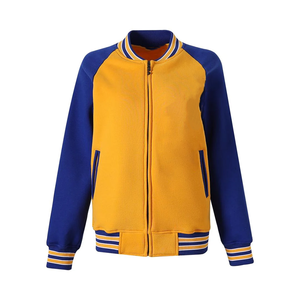 เสื้อแจ็คเก็ต SGRho Royal & Gold Fleece Varsity - แขนเสื้อทำจากผ้าขนสัตว์สั่งทำพิเศษ สีน้ำเงินและสีทอง - เสื้อแจ็คเก็ต Letterman Bomber สไตล์กรีกสำหรับผู้ชาย - Product Image 1