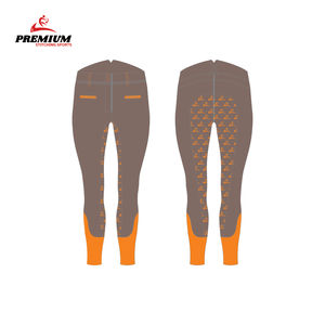 Equipo Ecuestre Profesional, Leggings Negros Personalizados para Montar a Caballo, Pantalones de Equitación Transpirables - Product Image 6