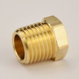 ฝาครอบท่อหกเหลี่ยมแบบเกลียว NPT ปลายเกลียวตัวผู้ อุปกรณ์ประปา สแตนเลสขัดเงา สำหรับระบบจ่ายน้ำ - Product Image 2
