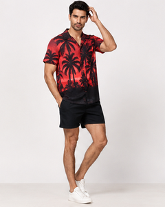 Chemises de plage tropicales personnalisées pour hommes, chemises boutonnées décontractées pour les vacances, chemises hawaïennes à manches courtes, vêtements de plage d'été à fleurs, vente en gros - Product Image 6