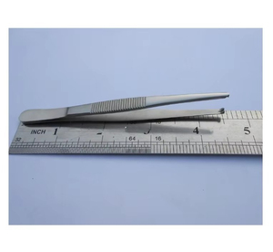 Pinces vétérinaires pour la manipulation des tissus, en acier inoxydable, équipement chirurgical, pinces à pouce vétérinaires - Product Image 2