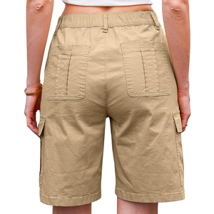 Active Wear Cargo Shorts Quick Dry Classic Summer Daily Casual Fashion Print Breathable 100% Cotton Anti-Wrinkle Elastic Women - Product Image 4