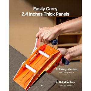 Set di 2 Morsetti per Trasporto Lastre in Pietra, Capacità di Carico 660 Libbre, Sollevatori per Pannelli in Granito, Attrezzi di Sollevamento con Costruzione in Gomma - Product Image 4