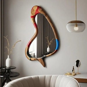 Heritage Craft Resin Wood Wall <b>Mirror</b> Luxury Handmade <b>Frame</b> <b>Mirror</b> for Classic and Contemporary Wall Decor - Product Image 4