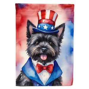 Cairn Terrier patriótico americano Multicolor jardín bandera buzón decorativo patio bandera Banner para Patio ilustraciones para macizos de flores - Product Image 1