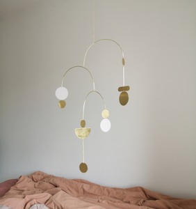 Decoración Móvil Metálica Abstracta Moderna para Colgar en el Techo, para Dormitorio, Sala de Estar, Arte Minimalista, Pieza Decorativa - Product Image 4