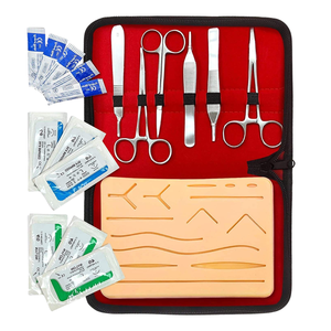 Kit complet de pratique de suture en acier inoxydable, ensemble de formation médicale et chirurgicale, kit d'apprentissage des compétences de suture, soins de santé de qualité supérieure - Product Image 3