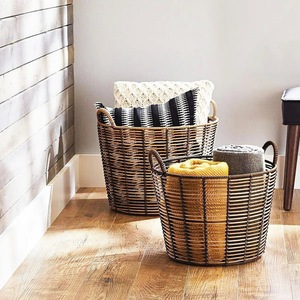 Panier de rangement contemporain en maille métallique, organisateur de placard durable - Product Image 2