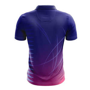 T-shirt de sport pour homme à manches courtes, en polyester de haute qualité, séchage rapide, motif sublimation Gym Fishing, couleur unie - Product Image 2