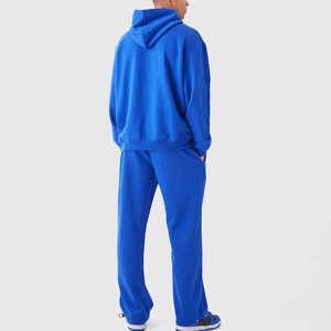 Sweat à capuche en polaire léger de haute qualité pour homme, survêtement d'hiver, vêtements de sport décontractés, avec logo imprimé, vente en gros - Product Image 3