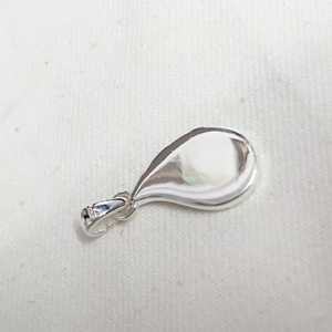 925 Sterling Silver Milk Drop 17x11mm Blank Bezel Pendant Setting DIY Breastmilk Keepsake Resin Ashes <b>Memorial</b> Locket Charm - Product Image 4