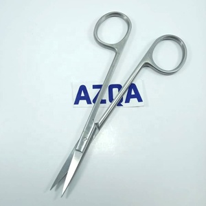 Ciseaux à cuticules professionnels en acier inoxydable finition satinée, lames multi-usages émoussées et aiguisées pour manucure et pédicure - Product Image 4