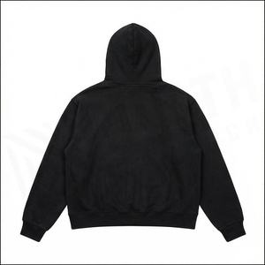 เสื้อฮู้ดซิปสีดำสำหรับผู้ชาย แบรนด์ North Approach ผ้าฝ้ายเฟรนช์เทอร์รี่ ทรงปกติ มีกระเป๋าหน้า พิมพ์ลายตัวอักษร เหมาะสำหรับใส่ในฤดูใบไม้ร่วง - Product Image 2