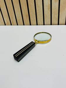 Lupa de Mano de Latón de 2.5'' con Mango Decorativo |   Lupa óptica de cristal vintage (no plegable) - Product Image 6