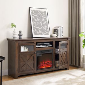 Mueble para TV de 2 Puertas Estilo Granja, Diseño Inspirado en un Granero, para Entretenimiento en el Hogar y Almacenamiento de Equipos Multimedia - Product Image 5