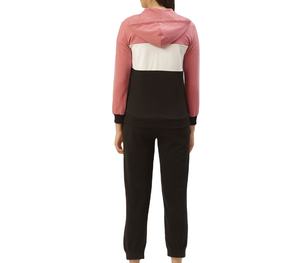 Ensemble décontracté respirant à capuche imprimé et à motif uni, style hiver, personnalisable, OEM, vente en gros, haute qualité pour femmes - Product Image 2