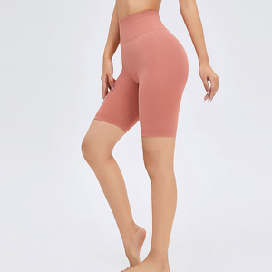 High Quality Custom Made <b>Women</b> Running Biker <b>Shorts</b> High Waist Drawstring Closure Quick Dry Breathable Canvas Polyester 220g - Product Image 4