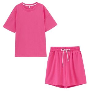 Conjunto de Camiseta y Pantalones Cortos para Mujer de Alta Calidad, Transpirable, de Algodón, Informal, para Verano, con Logotipo Personalizado - Product Image 3
