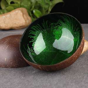 Tazón de Cáscara de Coco Ecológico Personalizado, Tazón Artístico para Uso Doméstico y en Restaurantes, Origen Vietnam, Tamaño y Diseño Personalizados - Product Image 3