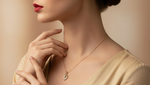 Pendentifs en feuille pour femmes en or 14 carats et diamants naturels |   0,26 carats |   Bijoux fins de haute qualité, commandes en gros disponibles - Product Image 5