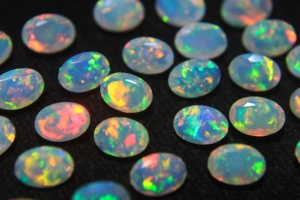 5x3mm Faceted Natural Ethiopian Opal Oval Cut Multi Color Gemstone with Color Play for Jewelry Making Wholesale Factory Price - Product Image 2