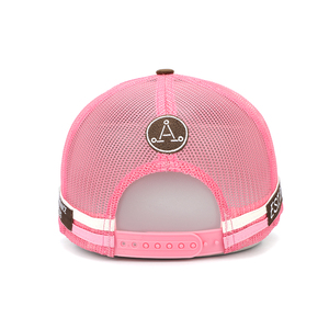 Nueva Gorra Trucker Personalizada de 5 Paneles para Adultos, de Malla de Algodón con Diseño de Vaca y Dos Rayas, Etiqueta Tejida Australiana - Product Image 3
