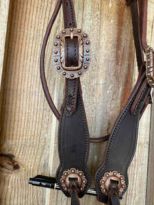 Cabestro de cuero negro de alta calidad con cuerda estilo western, oro rosa, portátil, duradero, ligero, multiusos, OEM ODM - Product Image 2