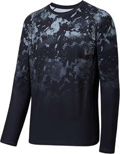 Maillot de pêche personnalisé à manches longues avec protection solaire UPF 50+, séchage rapide, évacuation de l'humidité, antibactérien - Product Image 4