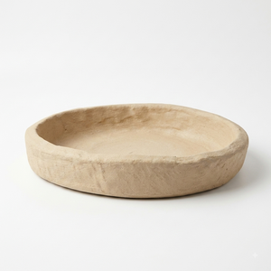 Handmade Paper Mache Salad Fruit <b>Serving</b> <b>Bowl</b> Textured <b>White</b> Decorative Centerpiece Tabletop Basin Wholesale - Product Image 4
