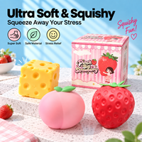 Jouet anti-stress géant en forme de pêche, en PU, à rebond lent, modelable, à pincer à la main, 14 oz, pour soulager l'anxiété, unisexe