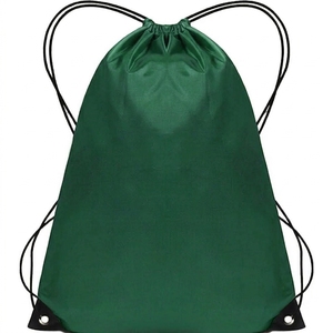 Color bag Gym Sports Polyester Waterproof <b>Backpack</b> Drawstring Shopping Bag Customized logo & color with cheap Price - Product Image 2
