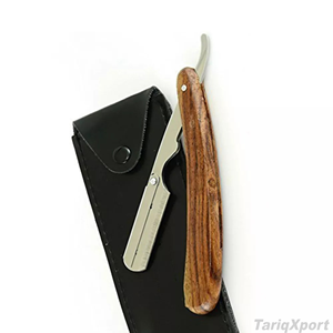 Wholesale Professional Men's Shaving <b>Razor</b> Wood Handle Customized Label Colors Stainless Steel <b>Blade</b> Face Body <b>Single</b> <b>Blade</b> - Product Image 5