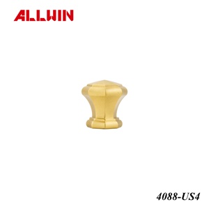 OEM ODM Brass Material 40mm Modern Rose <b>Gold</b> Finish Faceted Octagon Gem <b>Cabinet</b> Furniture Door <b>Knob</b> - Product Image 5